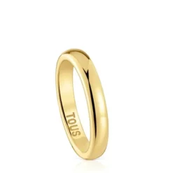 Anel aliança de casamento em ouro meia cana 3,8 mm TOUS Alianças