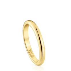 Anel aliança de casamento em ouro meia cana 2,7 mm TOUS Alianças