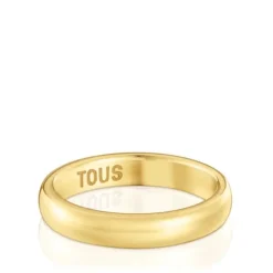 Anel aliança de casamento em ouro meia cana 3,8 mm TOUS Alianças