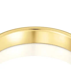 Anel aliança de casamento em ouro meia cana 3,8 mm TOUS Alianças