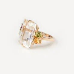 Anel em ouro com pedras preciosas TOUS ATELIER