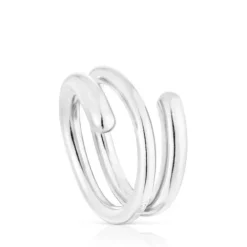 Anel espiral em prata New Hav