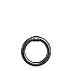 Anel médio Hold em Prata Dark Silver