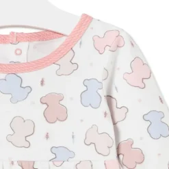 Babygrow casual de bebé Colors cor-de-rosa