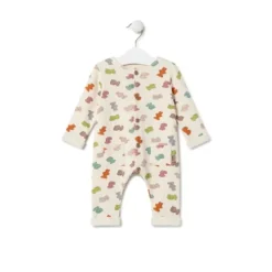 Babygrow de bebé com Ursos multicolor cor crua