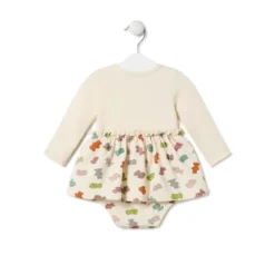Body de bebé para menina com saia Grey crua