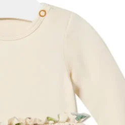Body de bebé para menina com saia Grey crua