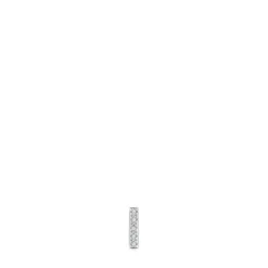 Brinco solto pequeno tira em ouro branco com diamantes TOUS Grain