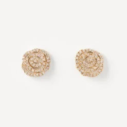 Brincos ATELIER Rosa de Abril em Ouro com Diamantes