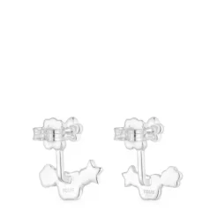 Brincos em prata e pedras preciosas Bold Motif