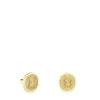 Brincos Oursin em ouro com diamantes de 0,02 ct