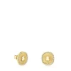 Brincos Oursin em ouro com diamantes de 0,19 ct