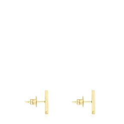 Brincos Oursin em ouro com diamantes de 0,02 ct