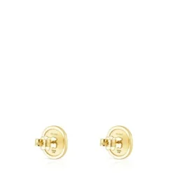Brincos Oursin em ouro com diamantes de 0,19 ct