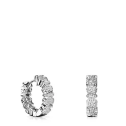 Brincos Puppies em Ouro branco com Diamantes