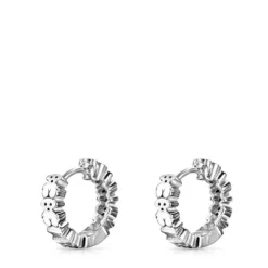 Brincos Puppies em Ouro branco com Diamantes