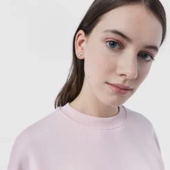 Brincos Real Sisy em Prata Vermeil rosa com Ónix