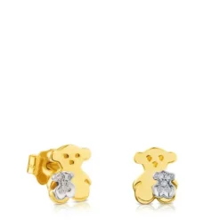 Brincos Sweet Dolls em Ouro com Diamantes