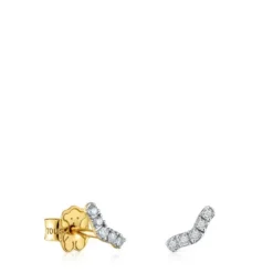 Brincos tira em ouro e diamantes 0,08 ct Les Classiques