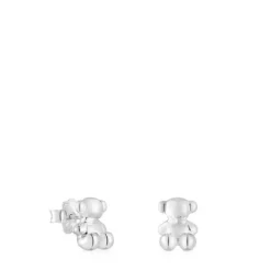 Brincos urso em prata 10 mm Bold Bear