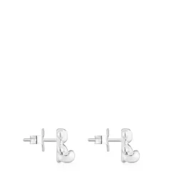 Brincos urso em prata 10 mm Bold Bear