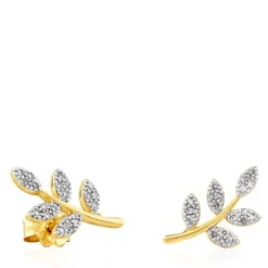 Brincos Gem Power em Ouro com Diamantes