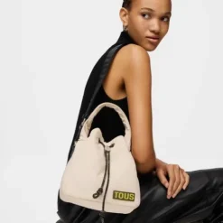 Bucket bag bege TOUS Carol Soft