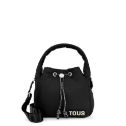 Bucket bag preta TOUS Carol Soft