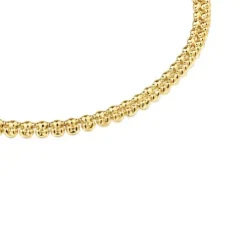 Colar curto banhado a ouro de 18 K sobre prata com motivos urso Bold Bear