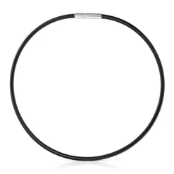 Colar em aço IP preto 4 mm Mesh Tube