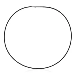 Colar em aço IP preto 2 mm Mesh Tube
