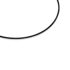 Colar em aço IP preto 2 mm Mesh Tube
