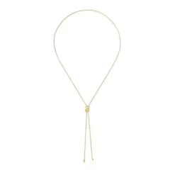 Colar médio banhado a ouro 18 K sobre prata e motivo de urso Bold Bear
