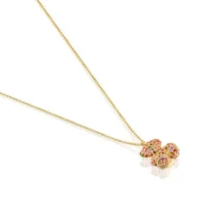 Colar urso Bold Bear em pedras preciosas e ouro