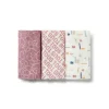 Conjunto de 3 mantilhas MMuse cor-de-rosa