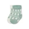 Conjunto de 2 pares de peúgas de bebé SSocks verde