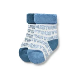 Conjunto de 2 pares de peúgas de bebé SSocks azul
