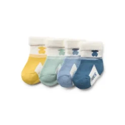Conjunto de 4 pares de peúgas de bebé SSocks azul