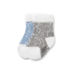 Conjunto de 2 pares de peúgas de bebé SSocks azul