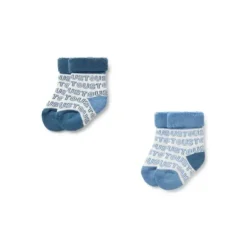 Conjunto de 2 pares de peúgas de bebé SSocks azul