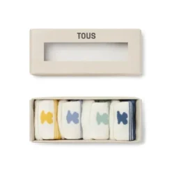 Conjunto de 4 pares de peúgas de bebé SSocks azul