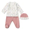 Conjunto de bebé recém-nascido Geome cor-de-rosa
