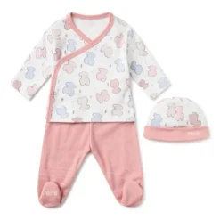 Conjunto de bebé recém-nascido Colors cor-de-rosa