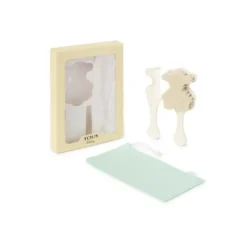 Conjunto de escova e pente Beauty branco