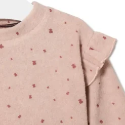 Conjunto de menina com Ursos e riscas Pink cor-de-rosa
