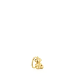 Earcuff banhado a ouro de 18 K sobre prata Bold Bear