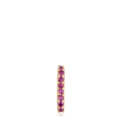 Earcuff banhado a ouro de 18 K sobre prata e rodolitas My Other Half