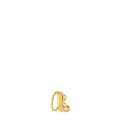 Earcuff banhado a ouro de 18 K sobre prata Bold Bear