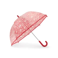 Guarda-chuva transparente Kaos Vermelho