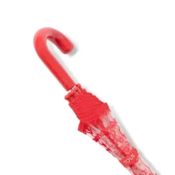 Guarda-chuva transparente Kaos Vermelho